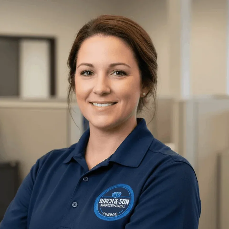 Erin Castillo, Office Manager at Birch & Son Dumpster Rental Conroe