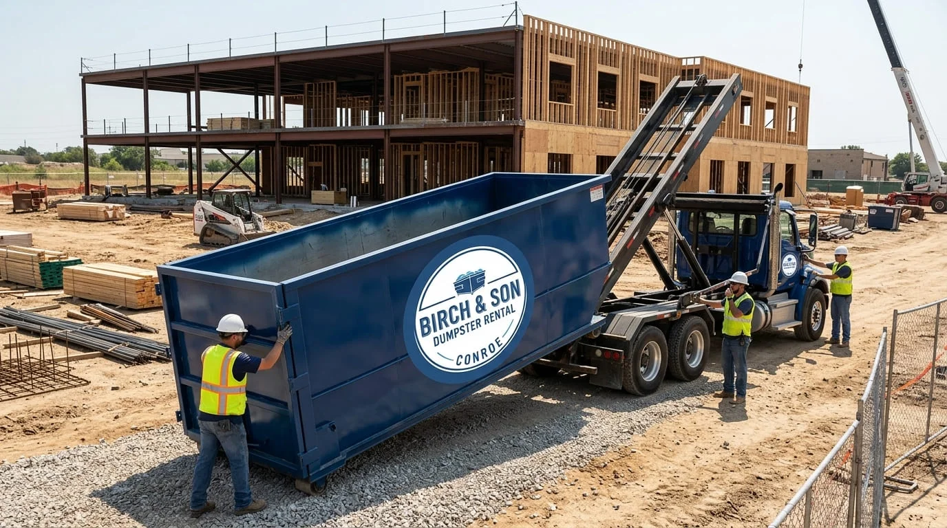 Construction Dumpster Rental Conroe TX-img
