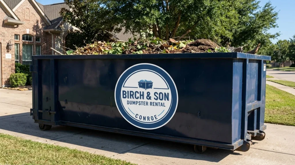 Yard Waste Dumpster Rental Conroe-img